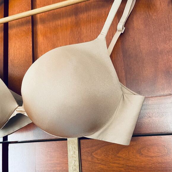 Skims Ultimate Push Up Plunge Bra Clay Size 34C - Picture 3 of 8